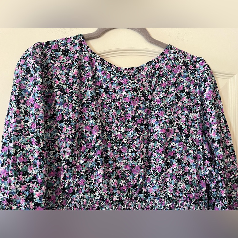 New! Ava & Viv Vibrant Floral Long Sleeve Dress Rayon Women’s Size XXL - Picture 5 of 15
